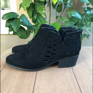 Vince Camuto Black Cutout Bootie